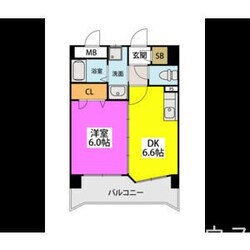 メルベーユ博多の物件間取画像